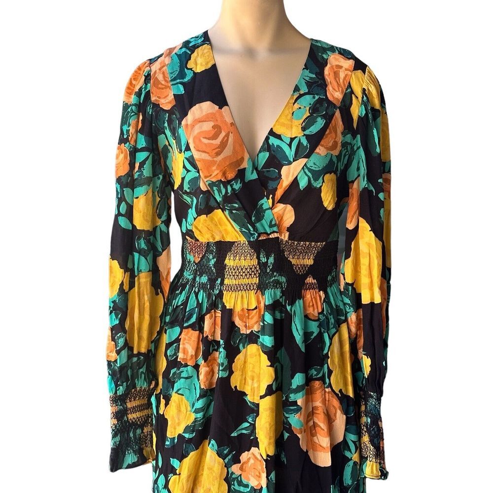 Tracy Reese Anthropologie Dress Women's Extra Small NWT‎ Floral Midi Floral